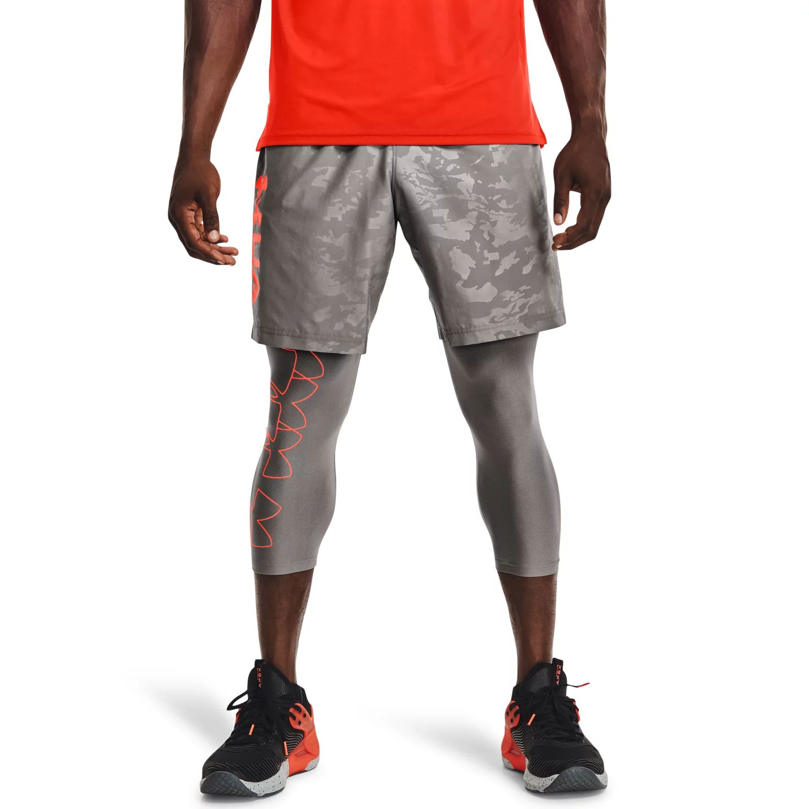 фото Шорты under armour ua woven emboss shorts цв.серый l