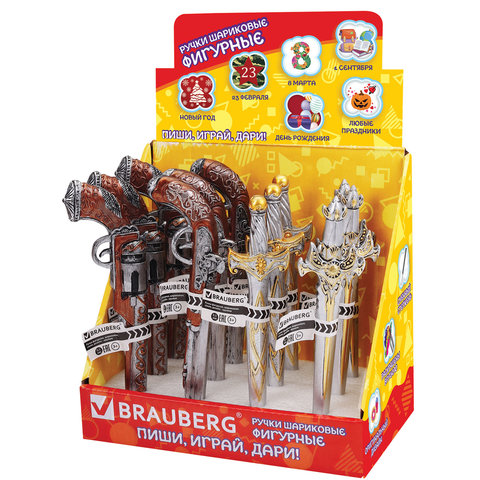 

Ручка шариковая Brauberg Оружие 142755, синяя, 0,7 мм, 1 шт., 142755