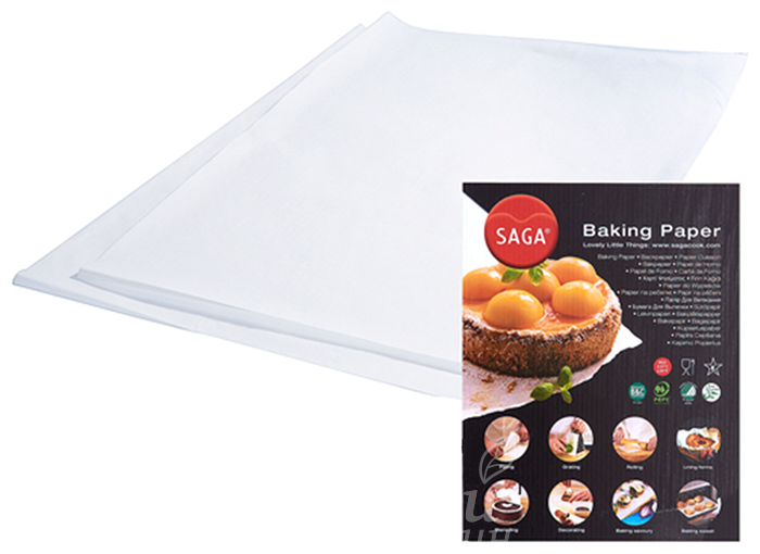 Бумага кондитерская 78х57 см Saga Baking ХТ-022664 10 шт 379₽