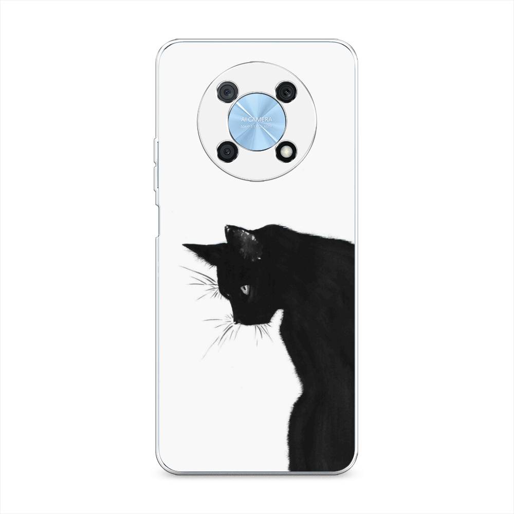 

Чехол Awog на Huawei Nova Y90 "Black cat", Белый;черный