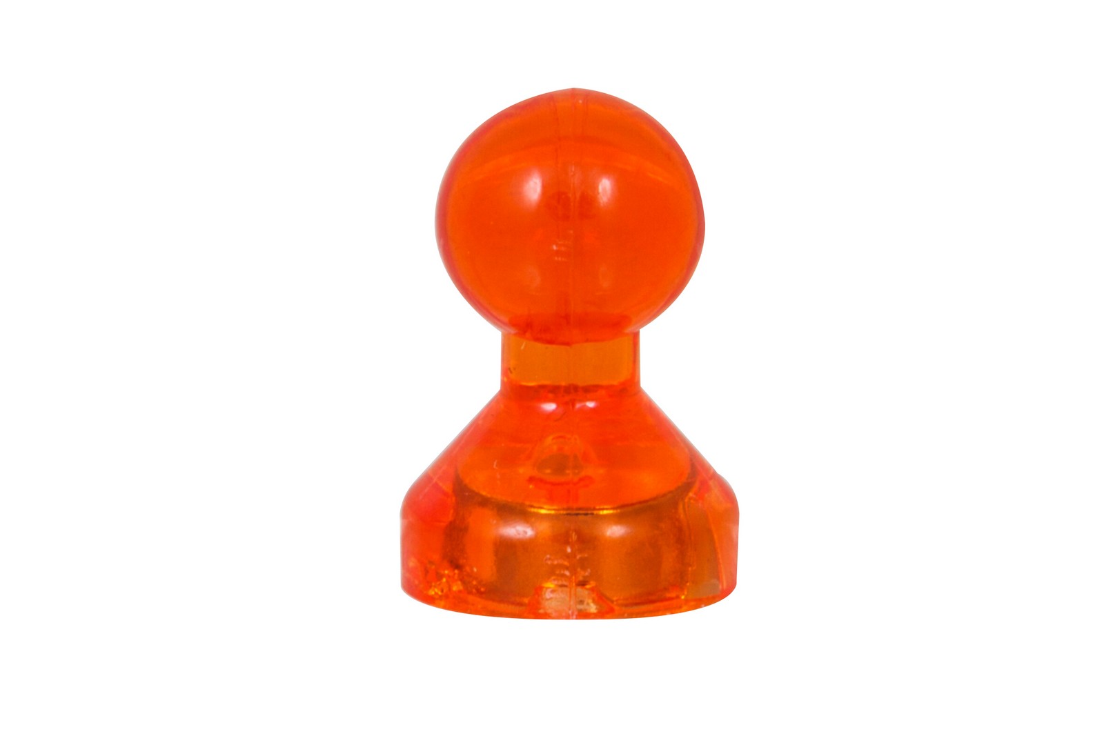 Неодимовый прозрачный магнит для магнитной доски Пешка Forceberg 11х17 мм, красный, 20 шт