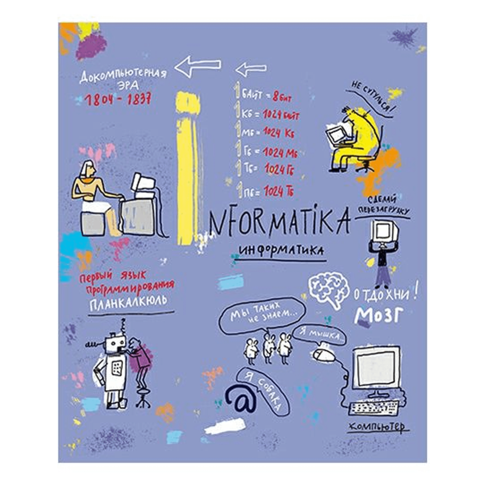 Тетрадь предметная ПЗБМ Куча Мала Информатика 48 листов в клетку