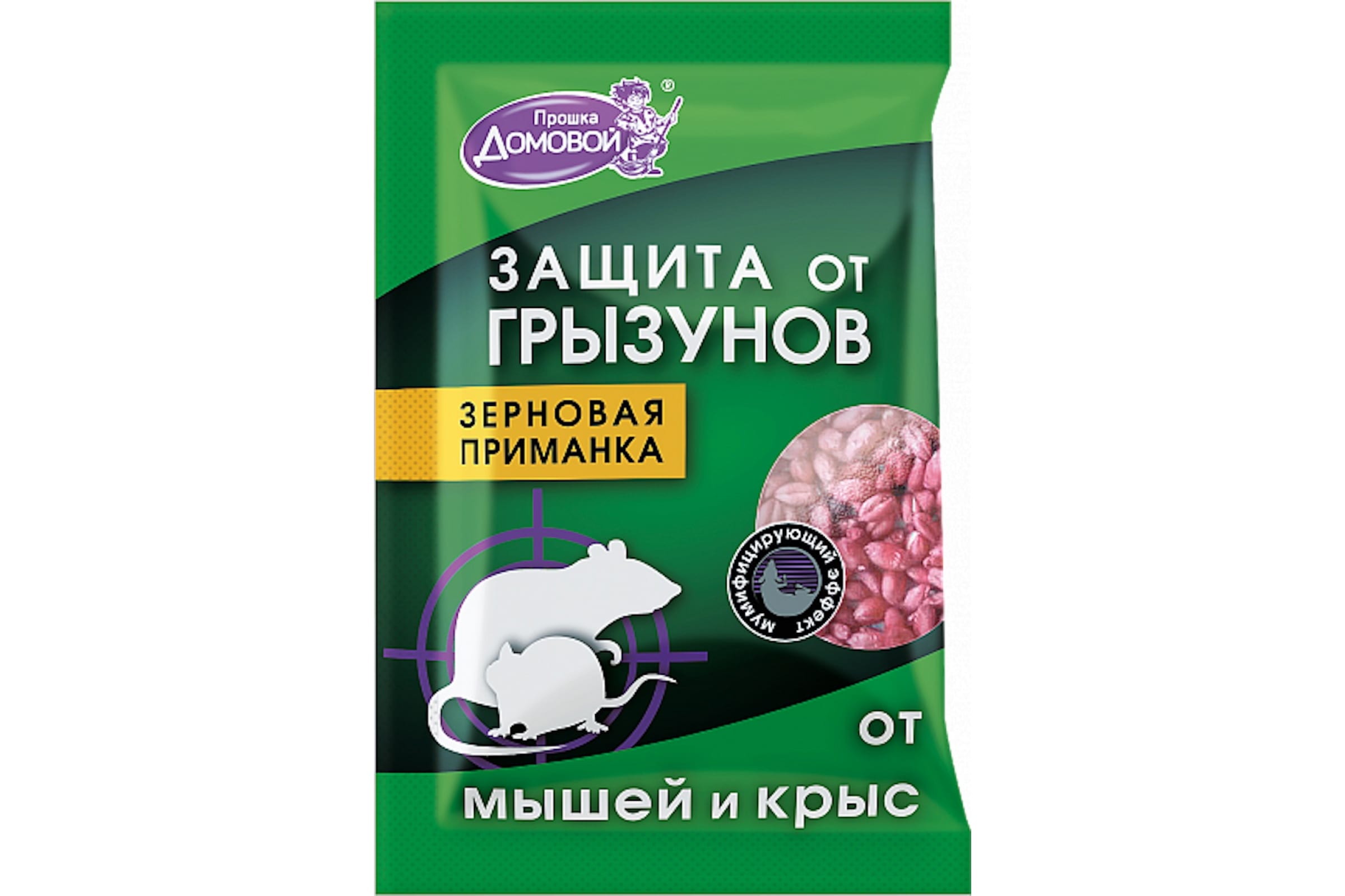 фото Домовой прошка зерно от грызунов пакет 40 ут-00007538