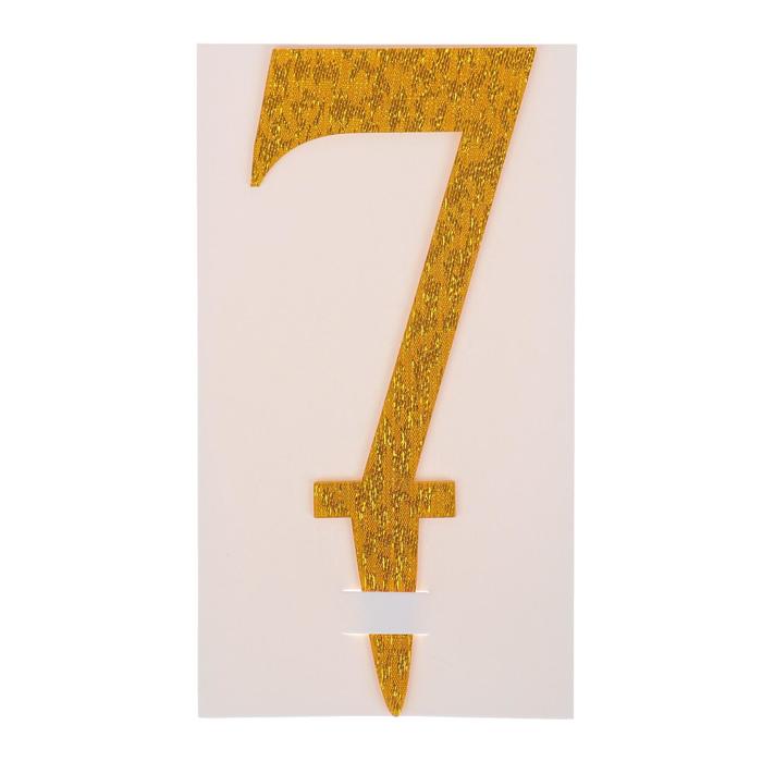 

Топпер «7», акрил, цвета МИКС, Разноцветный