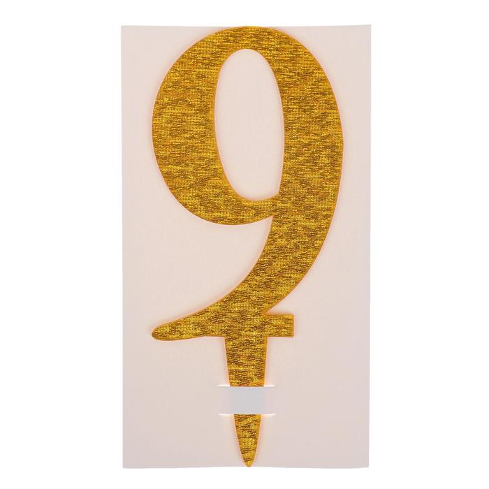 

Топпер «9», акрил, цвета МИКС
