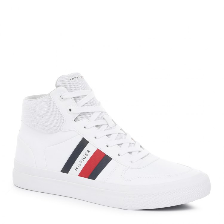 

Кеды мужские Tommy Hilfiger FM0FM02650 белые 42 EU, FM0FM02650_2507263