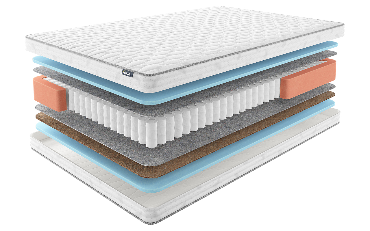 

Матрас Gupan Osteon Drom 200x195 см, Белый, Osteon Drom