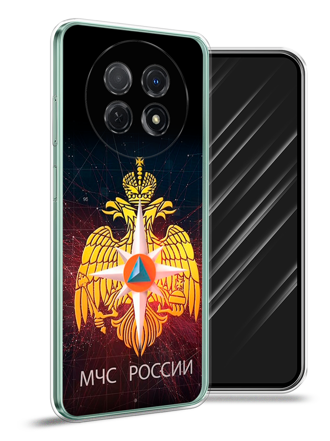 

Чехол Awog на Huawei Nova Y91 "МЧС России", Черный;желтый;красный, 6121650-5