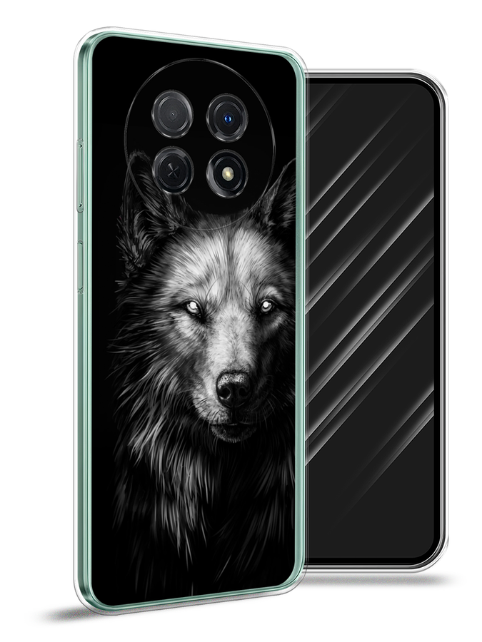 

Чехол Awog на Huawei Nova Y91 "Волк черно белый", Серый;бежевый;белый, 6121650-1