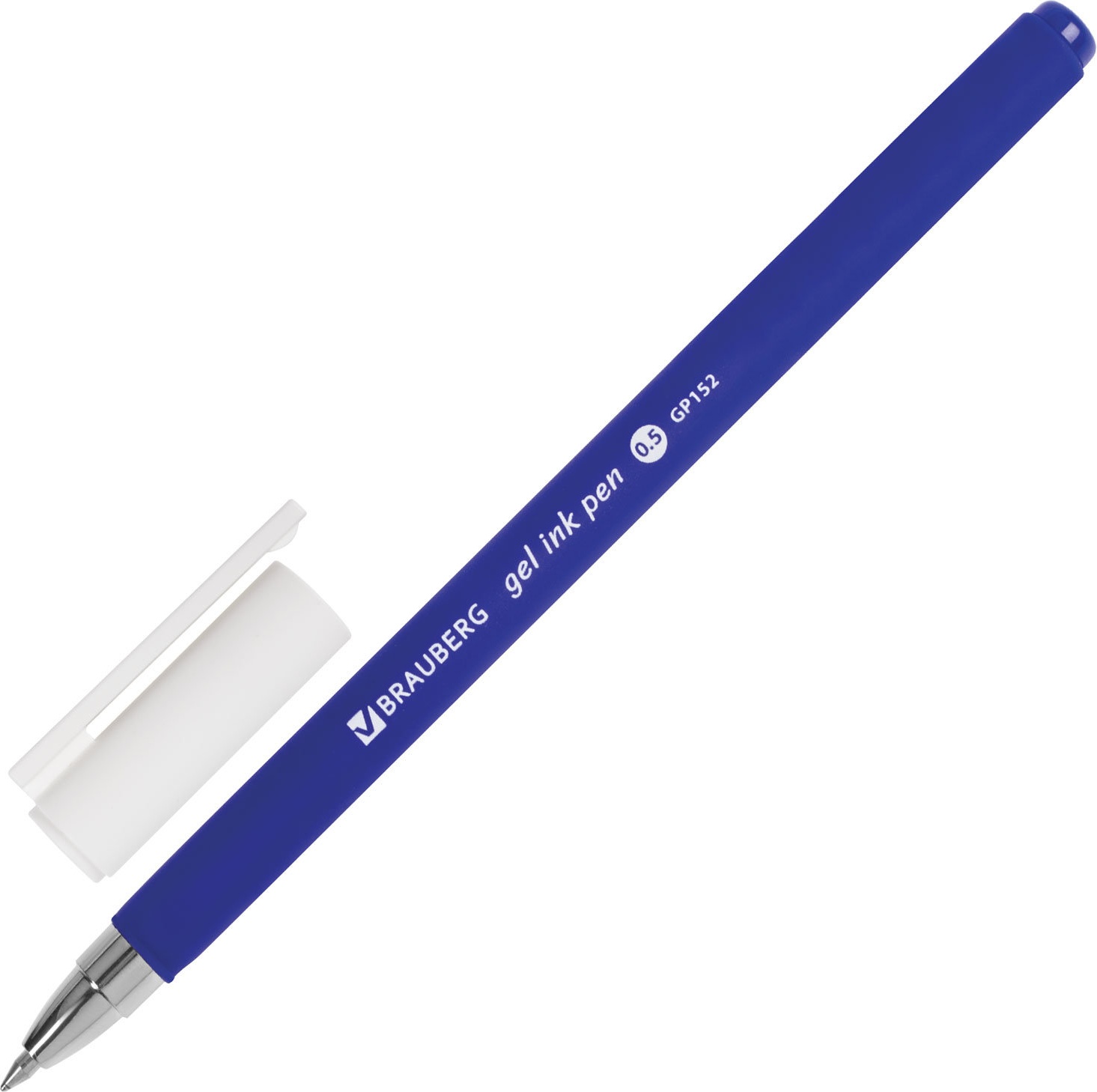 Ручка гелевая Brauberg Matt Gel 142945, синяя, 0,5 мм, 1 шт.