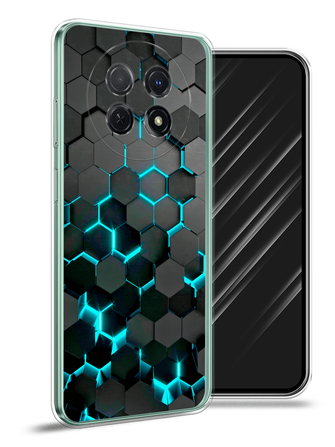 

Чехол Awog на Huawei Nova Y91 "Соты бирюзовые", Черный;бирюзовый;синий, 6121650-3