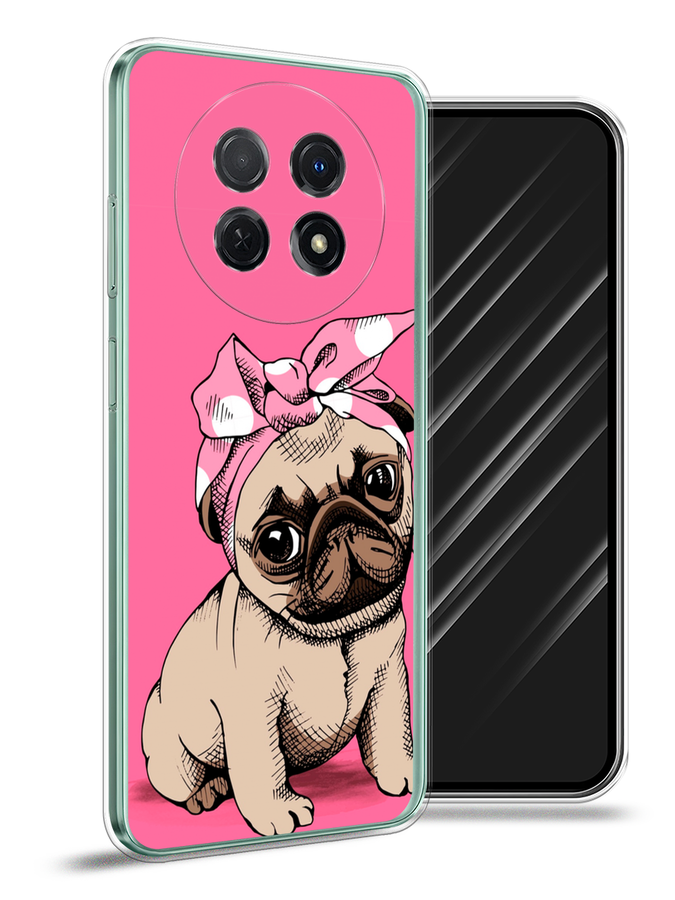 

Чехол Awog на Huawei Nova Y91 "Dog Pin-Up", Розовый;бежевый, 6121650-2