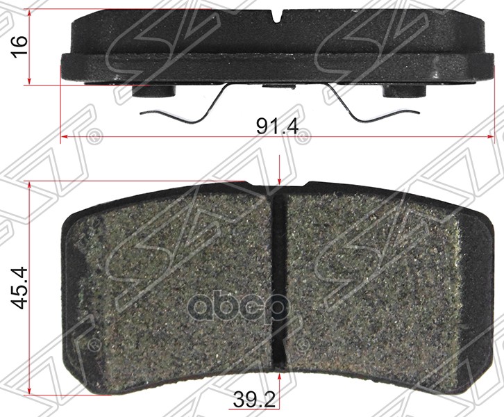 

Колодки Тормозные Зад Mitsubishi Asx 10- St4605a487 Sat Gdb3247 Sat арт. ST4605A487
