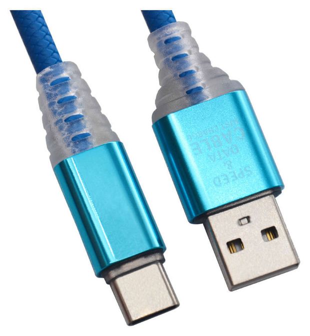 

Кабель USB LP Type-C Носки, голубой