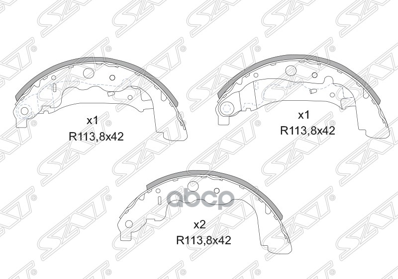 

Колодки Тормозные Зад Terrano, Duster Kaptur,Arkana Sat арт. ST-6001549705