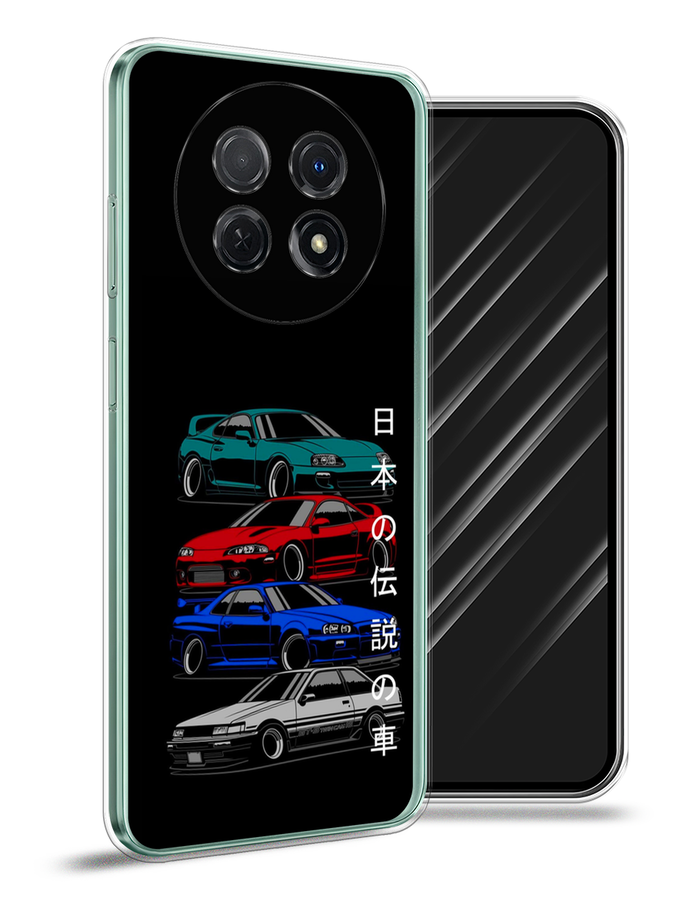 

Чехол Awog на Huawei Nova Y91 "JDM Legend cars", Зеленый;красный;синий, 6121650-5