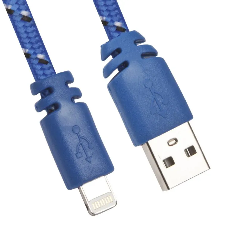 

Кабель USB LP USB Type-C в оплетке, синий