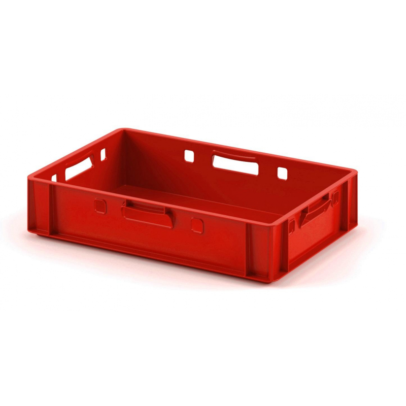 Ящик для мяса Е1(12.421.40.PE) красный 600 х 400 х 120 (глубокой заморозки)