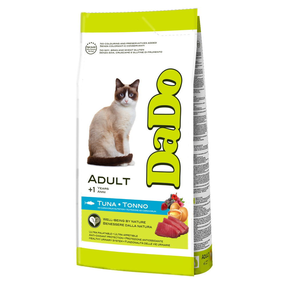 Сухой корм для кошек Dado Cat Adult, с тунцом, 10 кг