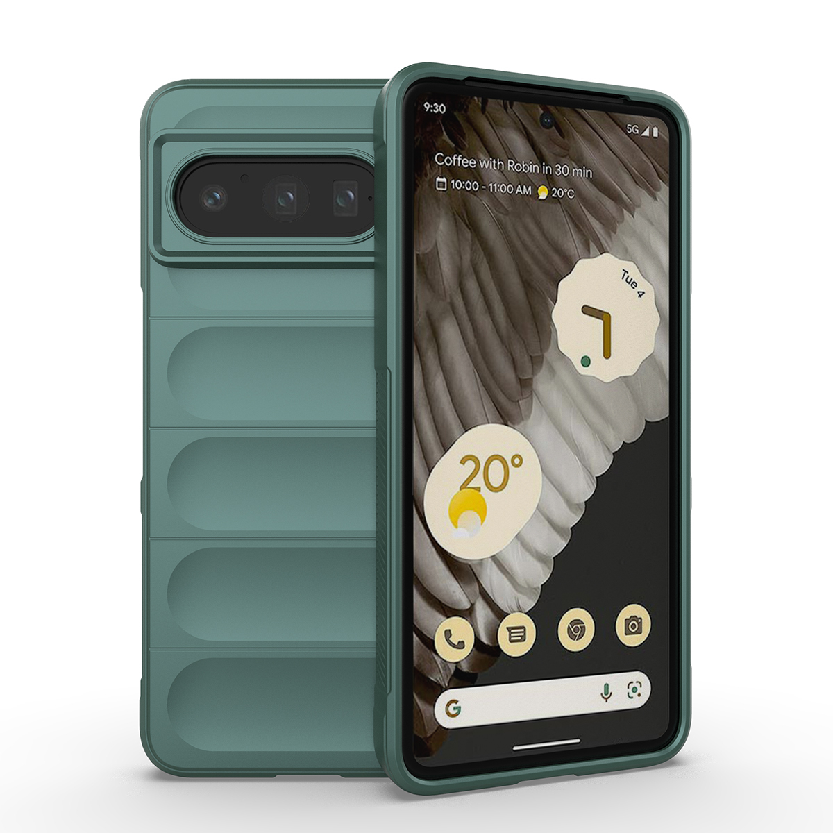 

Противоударный чехол Flexible Case для Google Pixel 8 Pro, зеленый, Flexible Case