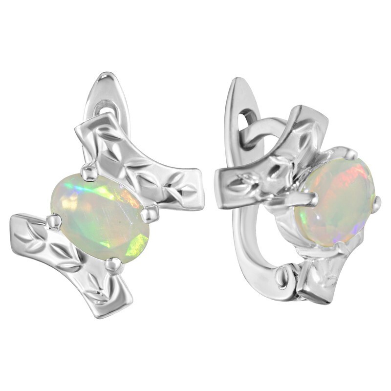

Серьги из серебра с опалом LAZURIT-ONLINE 8204NP, 8204NP