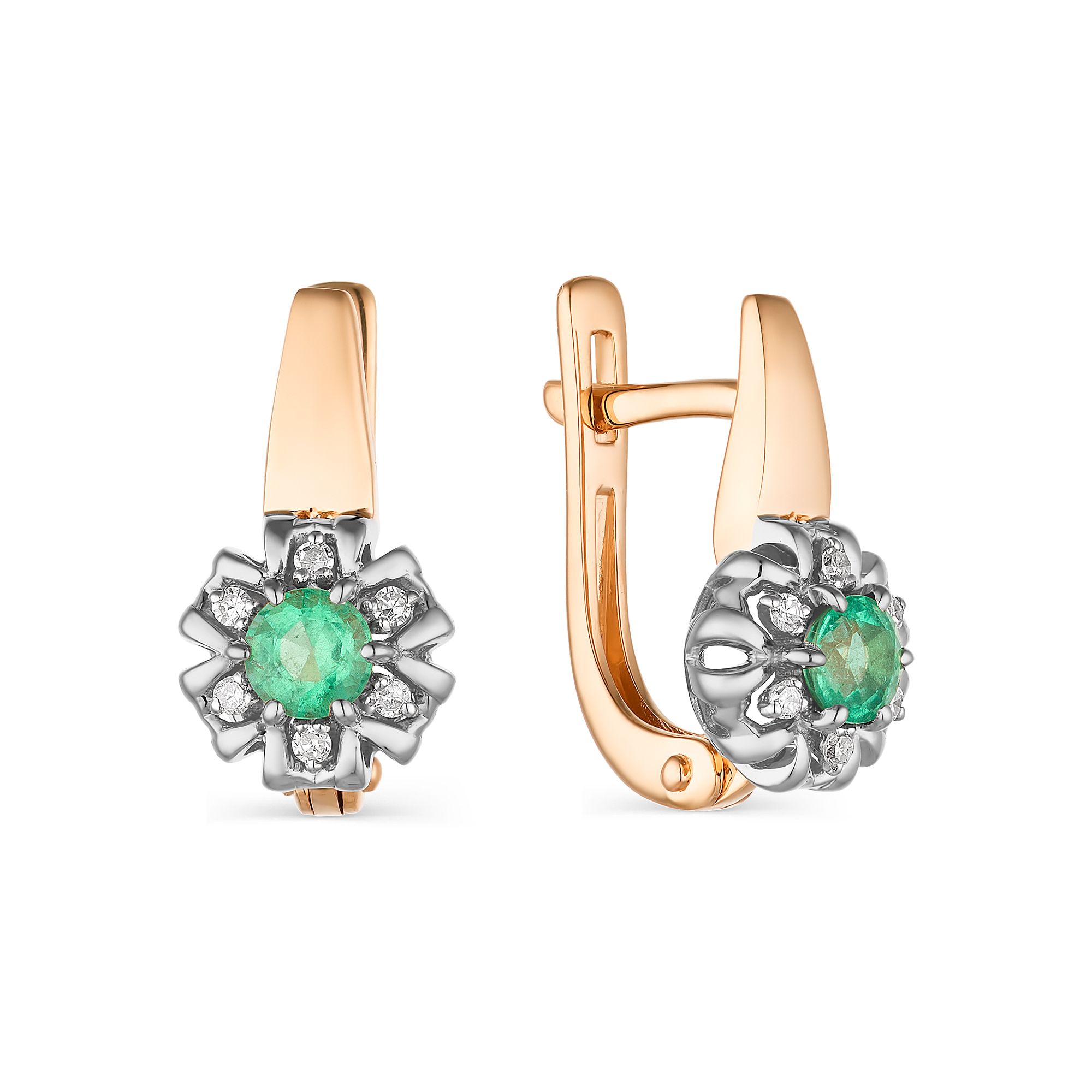 

Серьги из красного золота с бриллиантом АЛЬКОР 23504-101, 23504-101