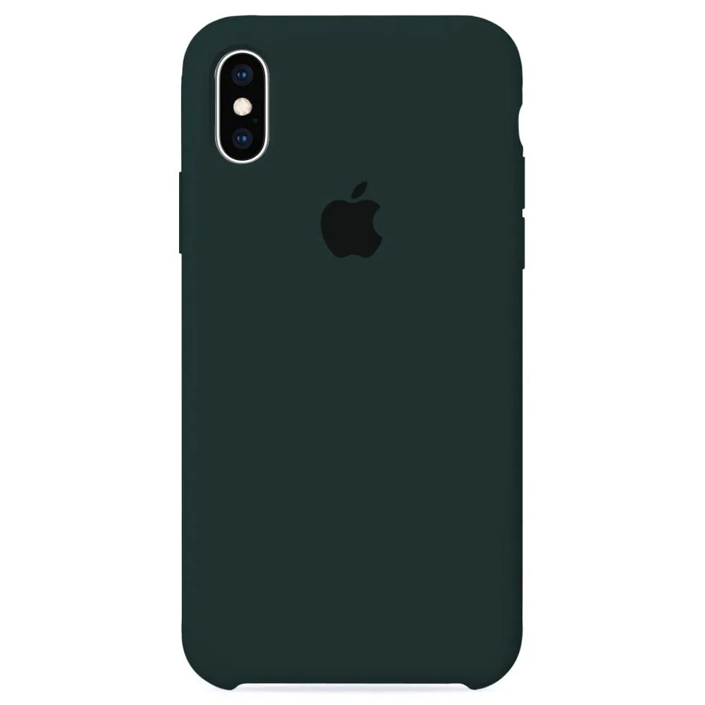 фото Чехол для apple iphone x/xs silicone case (темно зеленый) storex24