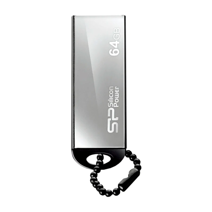 фото Флешка silicon power touch 830 64гб silver (sp064gbuf2830v1s)