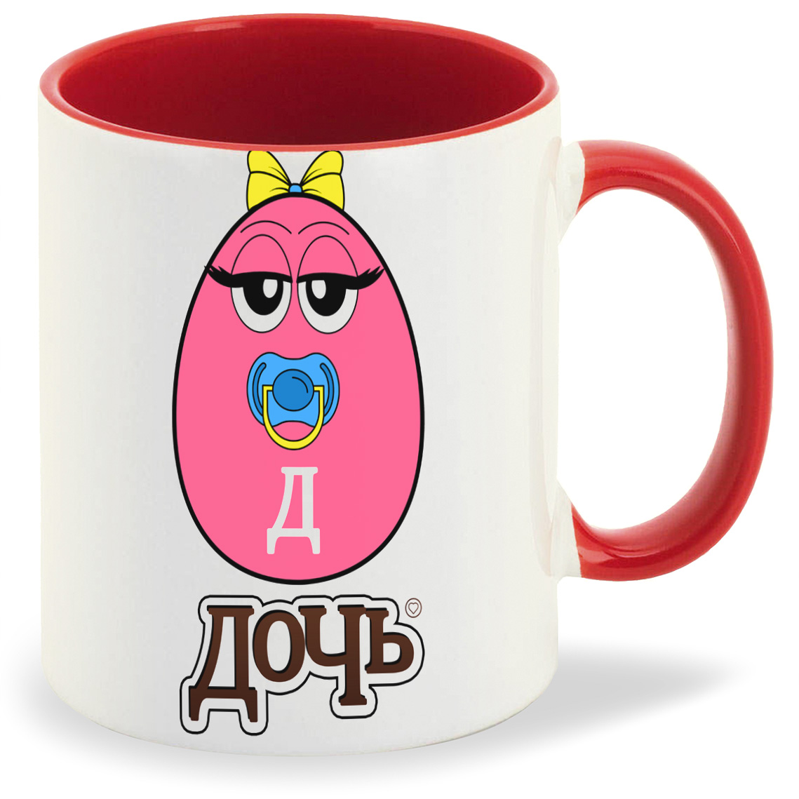 

Кружка CoolPodarok Семья. Дочь яйцо, Семья. Дочь яйцо