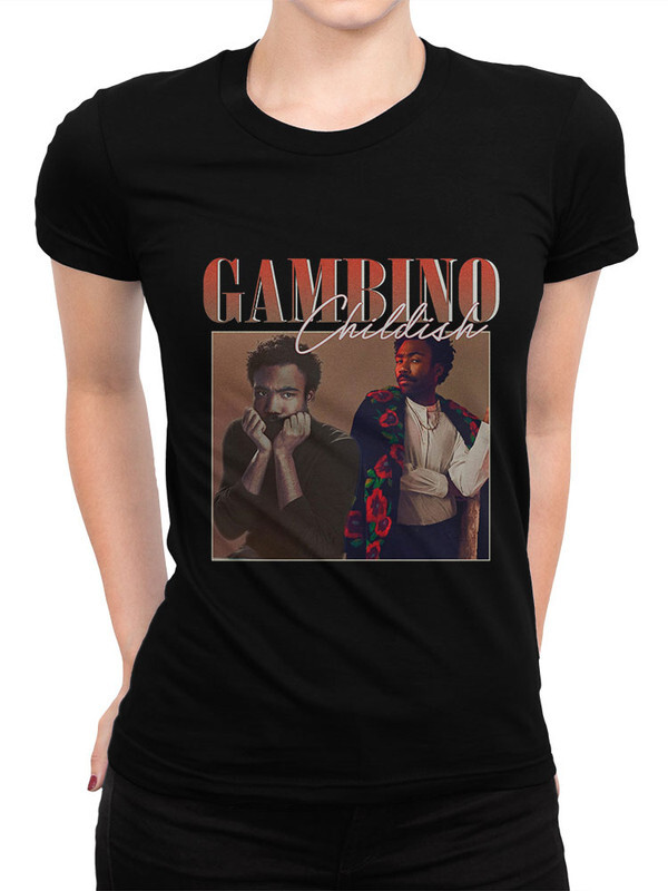 фото Футболка женская design heroes childish gambino черная 2xl