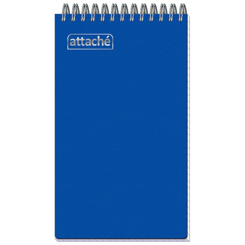 

Блокнот на спирали А6+ 80л. Attache клетка, синий 2 штуки, bl-367