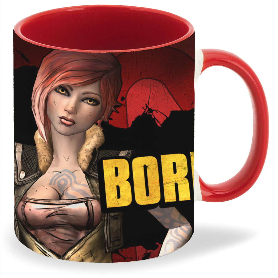 

Кружка CoolPodarok Borderlands Девушка и надпись, Borderlands Девушка и надпись