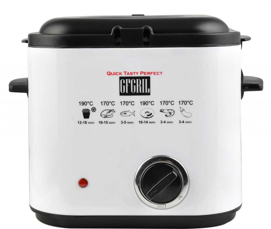

Фритюрница GFGRIL GFF-012 White/Black, GFF-012
