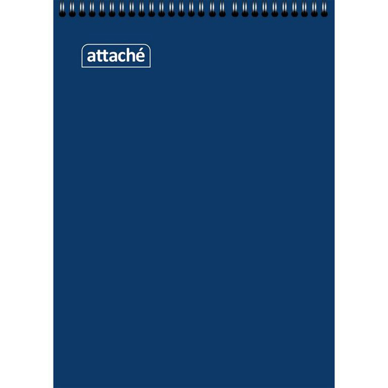 

Блокнот на спирали А7 60л. Attache, синий 8 штук, bl-369