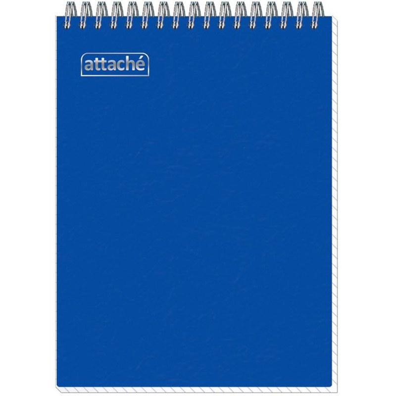 

Блокнот на спирали А5 80л. Attache клетка, синий 2 штуки, bl-361