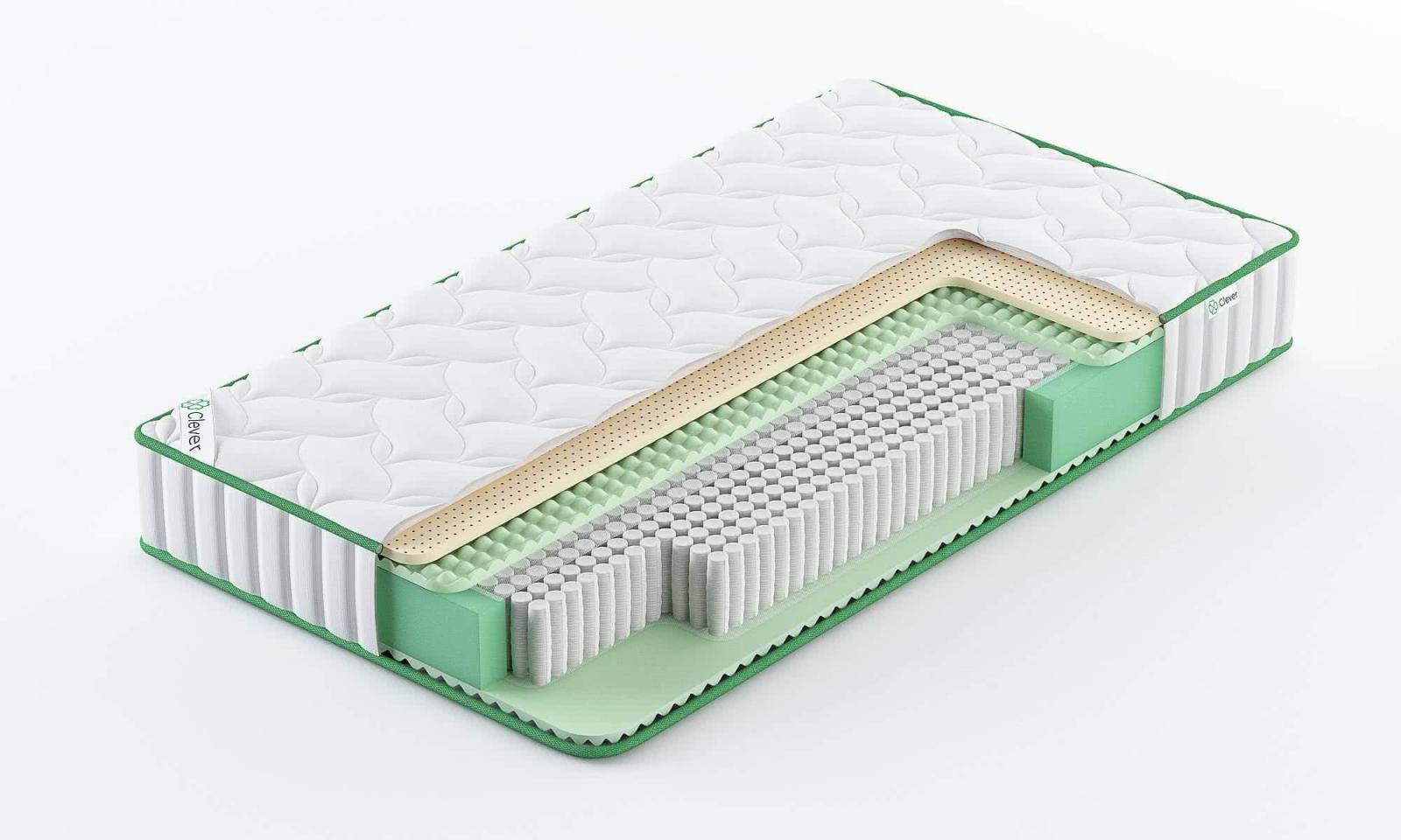 

Матрас Clever Breeze S1000 90x165, Белый, Breeze S1000