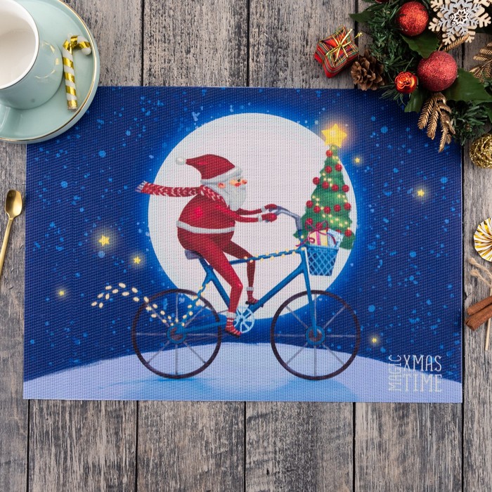 

Новогодняя салфетка на стол XMAS, 40х29 см