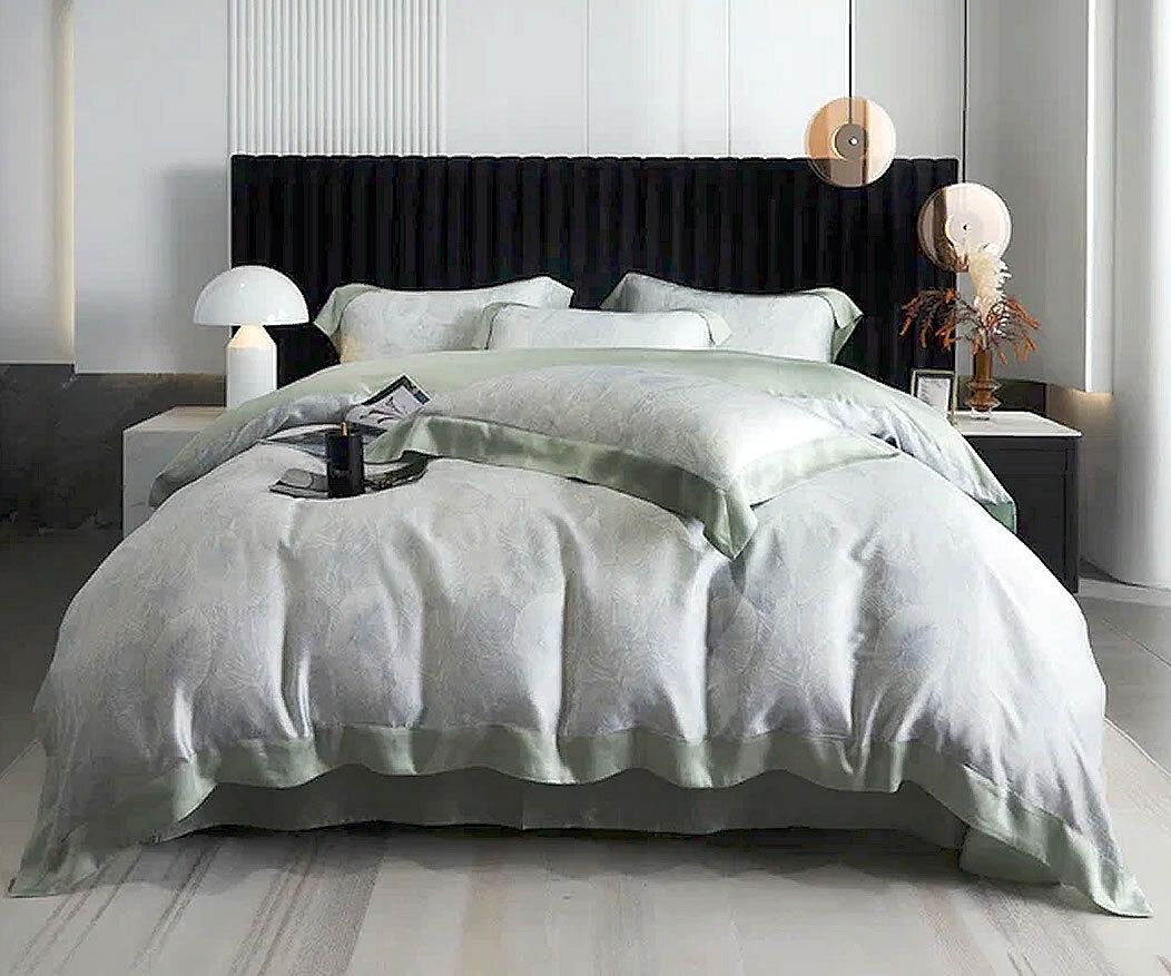 

Постельное бельё Maktex тенсель 2 спальное с Евро простыней 220920+290631 Ажур (50х70), КПБ 2 М - 220920+290631 Ажур