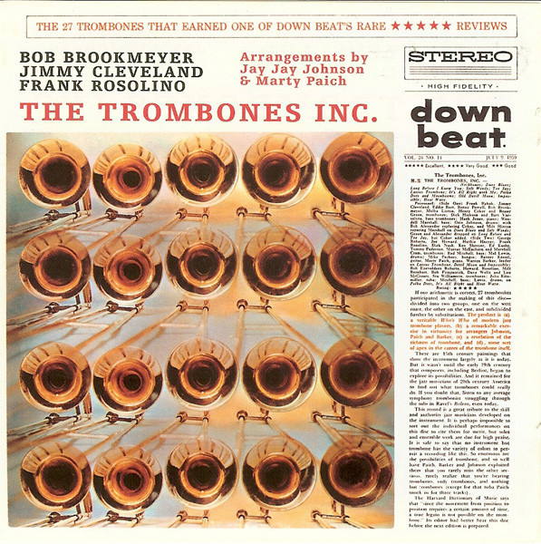 

Bob Brookmeyer, Jimmy Cleveland, Frank Rosolino – The Trombones Inc (1 CD)