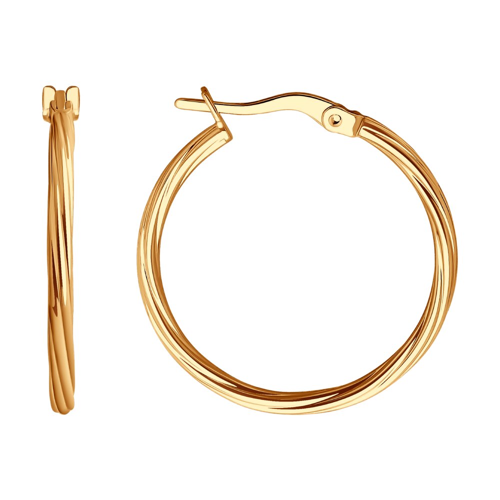 

Серьги конго из красного золота SOKOLOV 0200158, 0200158