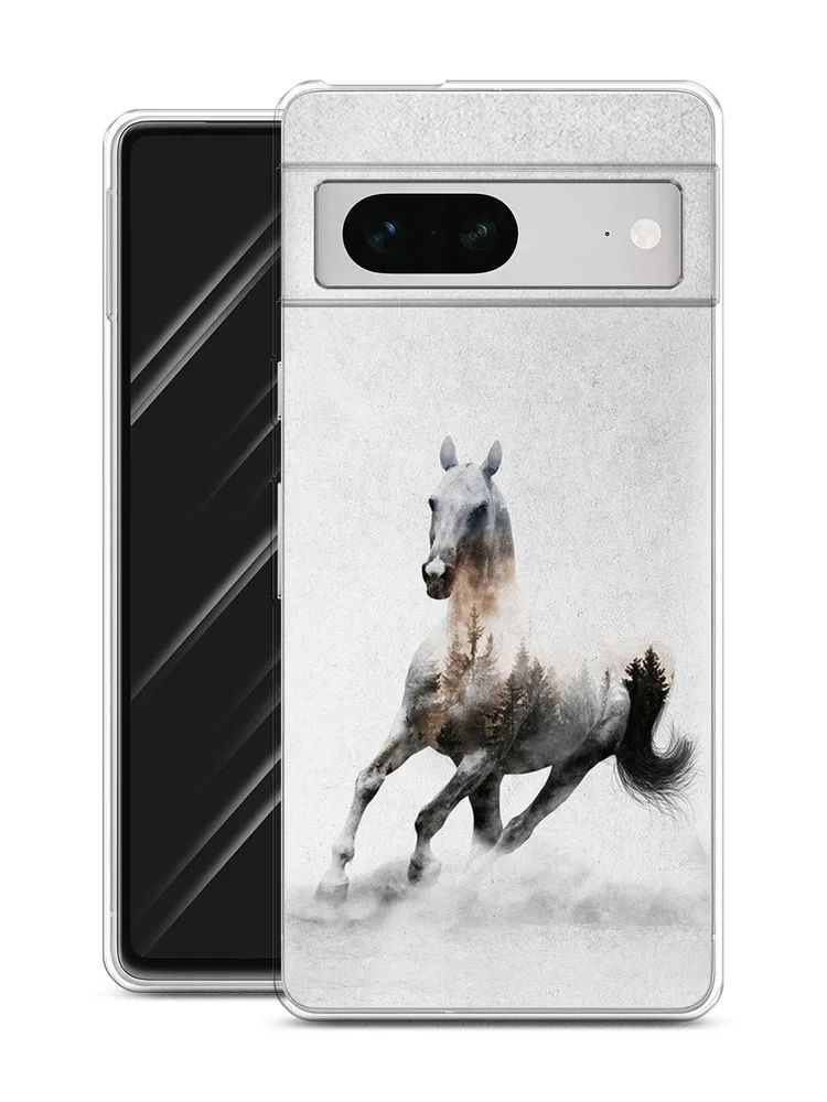 

Чехол Awog на Google Pixel 7 "Лошадь лес", Разноцветный