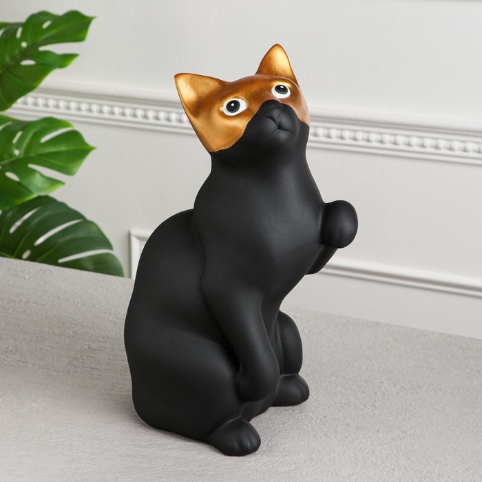 

Копилка "Кот Шарль", акрил, чёрная, 35 см