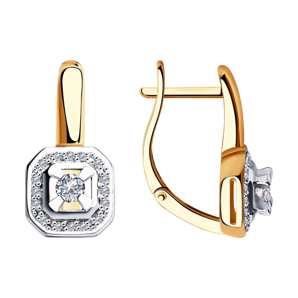 

Серьги из красного золота SOKOLOV Diamonds 1021355, бриллиант, 1021355