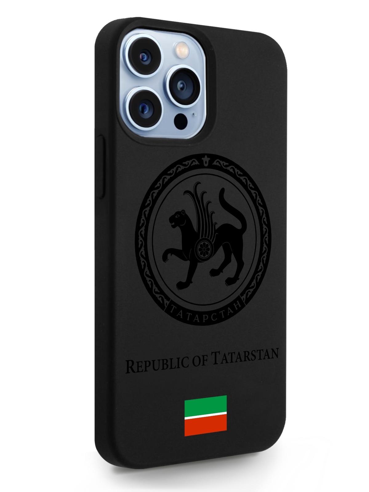 

Черный SignumCase для iPhone 13 Pro Max Черный лаковый Герб Татарстана черный, iPhone 13 Pro Max Черный лаковый Герб Татарстана