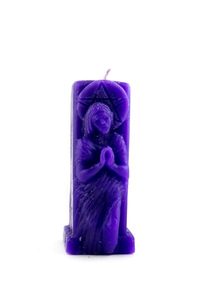 фото Свеча ангел скорби фиолетовая magic-kniga