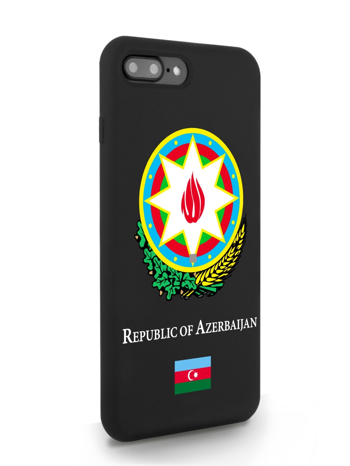

Черный SignumCase для iPhone 7/8 Plus Герб Азербайджана черный, iPhone 7/8 Plus Герб Азербайджана