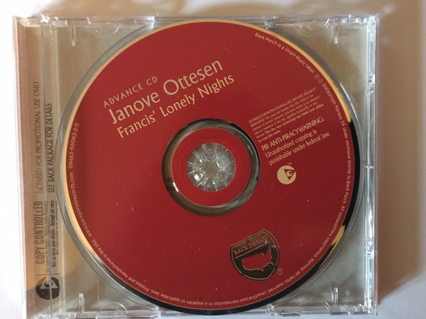

Janove Ottesen: Francis' Lonely Nights (1 CD)