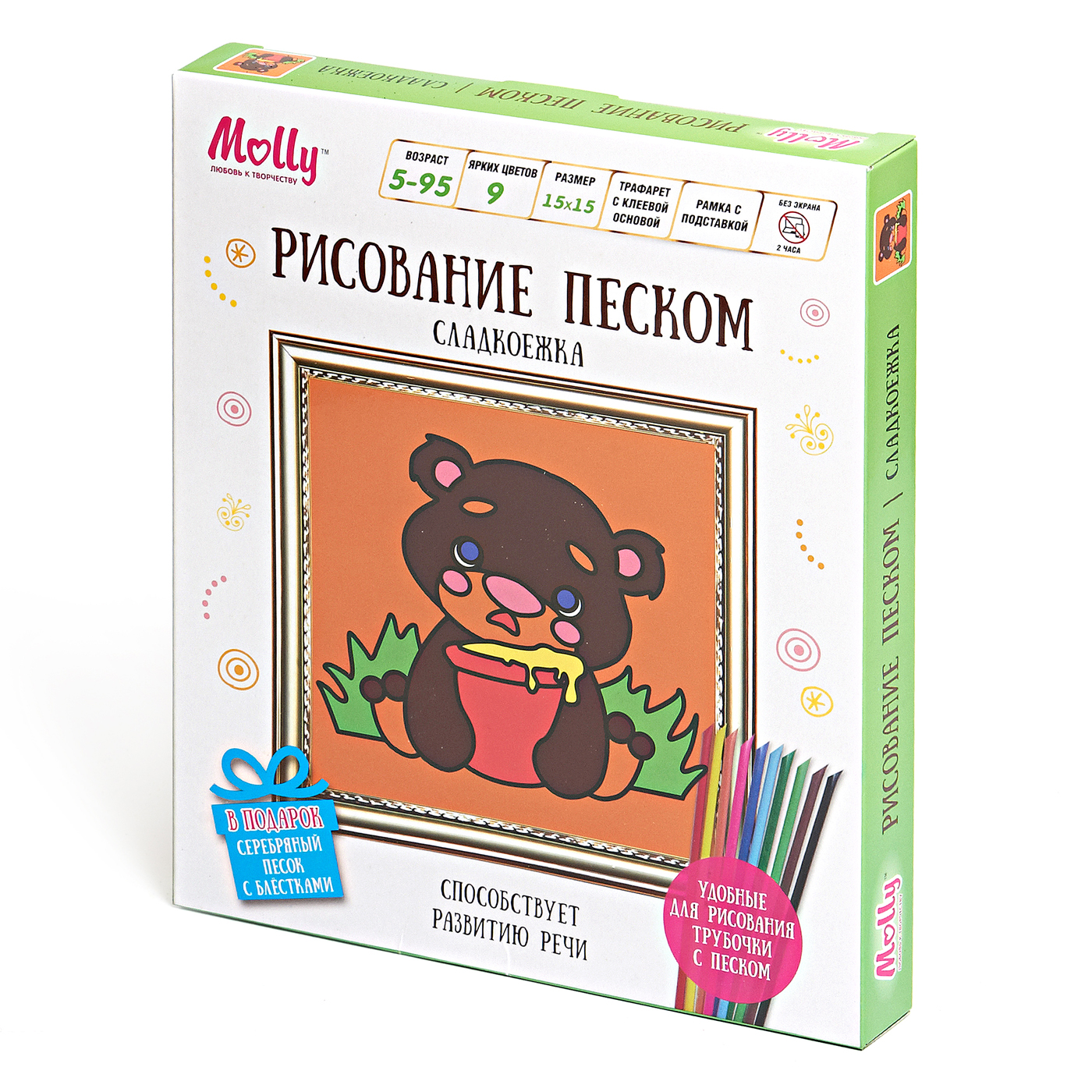 

Рисование песком фреска Сладкоежка