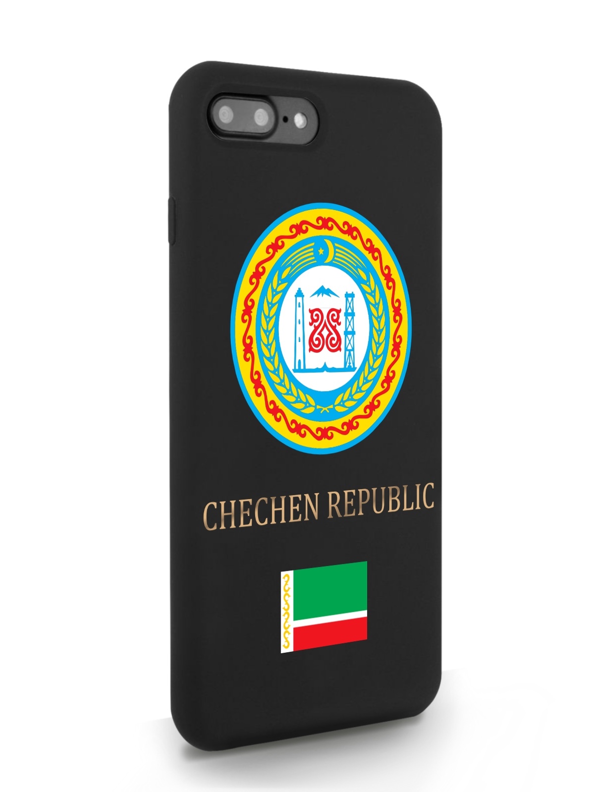 

Черный SignumCase для iPhone 7/8 Plus Герб Чечни черный, iPhone 7/8 Plus Герб Чечни
