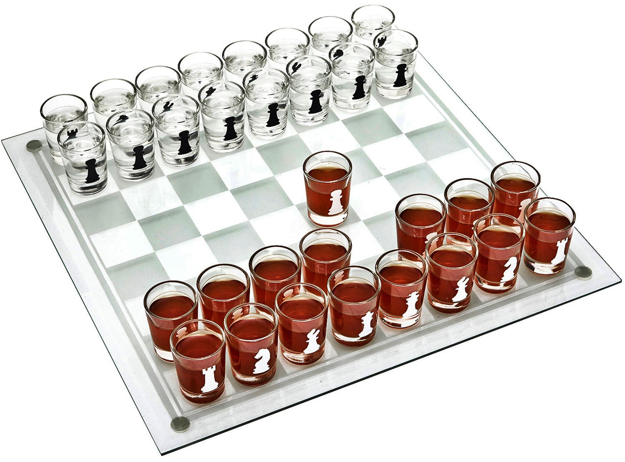 фото Развлекательная игра шахматы со стопками nobrand